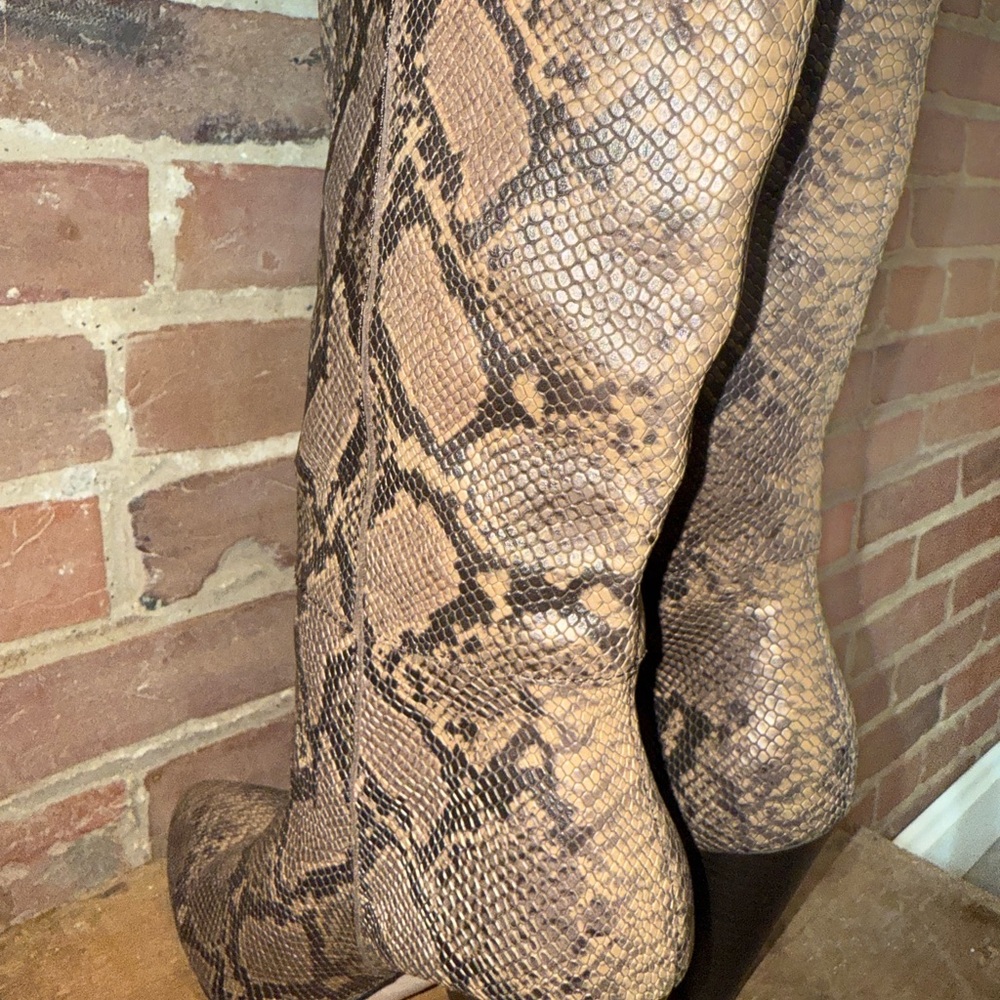 Snakeskin Pattern Boots - image 7